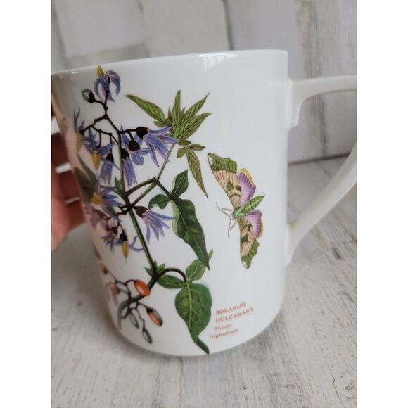 Portmeirion Woody Nightshade flower pitcher collectible bug butterfly - Picture 3 of 7